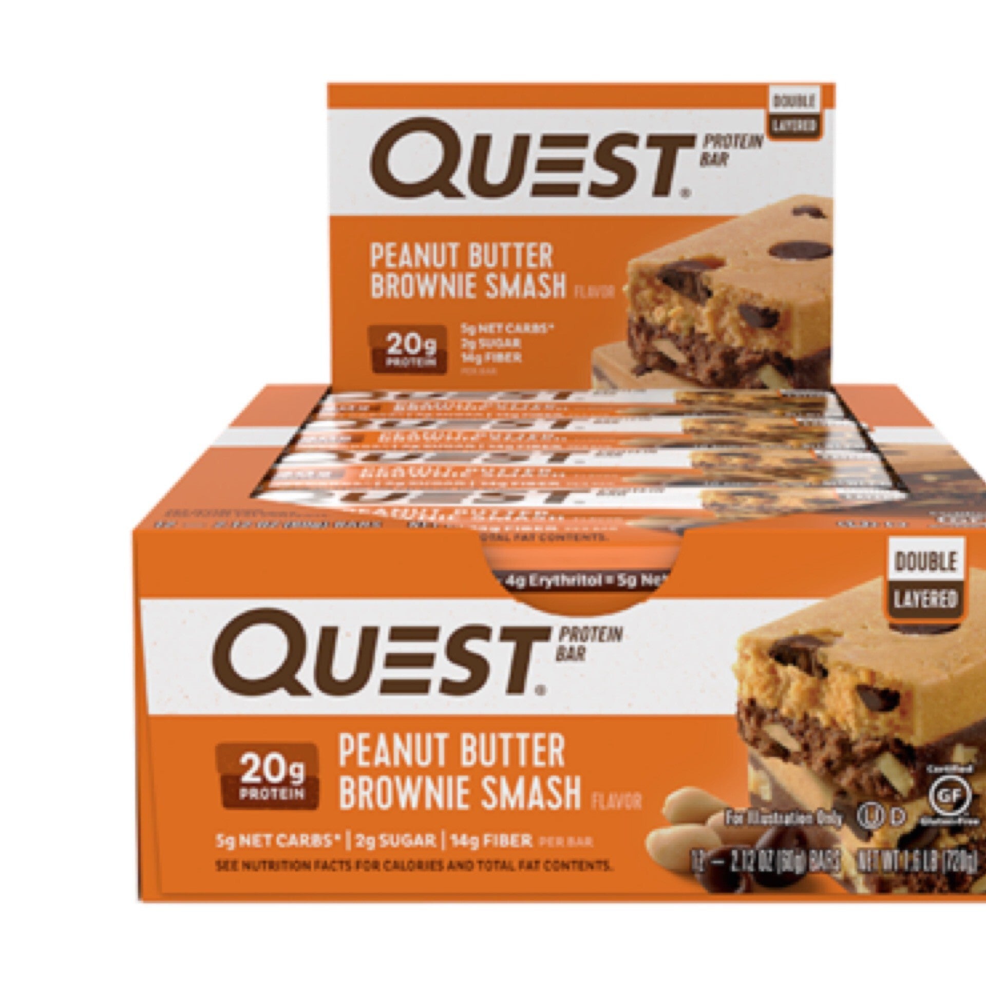 **QUEST BAR PEANUT BUTTER BROWNIE SMASH Ideal Nutrition Wellington
